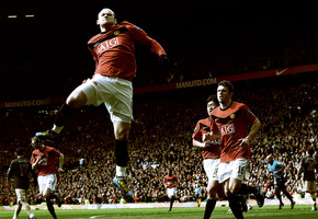 рунни, победа, Спорт, трава, ливерпуль, игра, руни, игры, манчестер, победы, гол, liverpool, full hd wallpapers 1920x1080, rooney, каррик, стадионы, футбольные обои, manchester united wallpapers