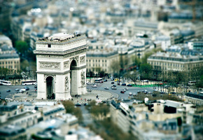 Париж, триумфальная арка, площадь, обзор
