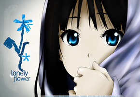 lonely flower, k-on!, akiyama mio, Close