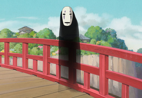 , Spirited away, унесенные призраками, безликий, миядзаки