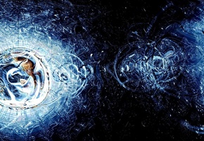 брызги, Вода, круги, отражение