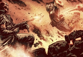 marvel, captain america, hero, comics, Капитан америка