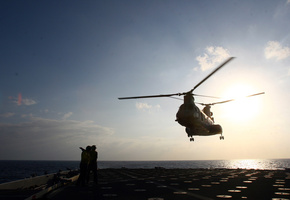 корабль, авиация, Вертолёт, площадка, авианосец