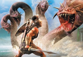 воин, Titan quest, гидра, схватка