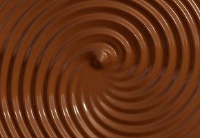 текстура, коричневый фон, Жидкий, шоколад, круги