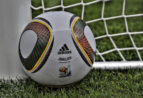 штанга, jabulani, ворота, Поле, трава, газон, мяч, adidas, сетка