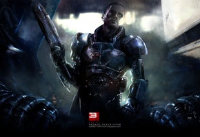 Mass effect 3, шепард, , война, падший