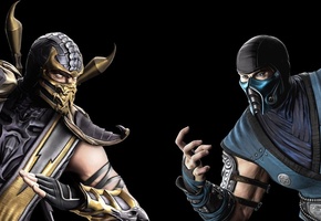 Mk9, sub-zero, маски, scorpion