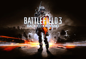 back, to, karkand, здания, улица, Battlefield, оружие, морпех, 3, горы