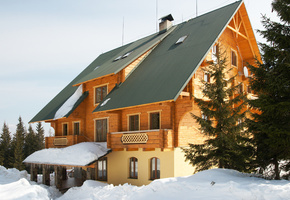 дача, отдых, Интерьер, зима, дом, елки