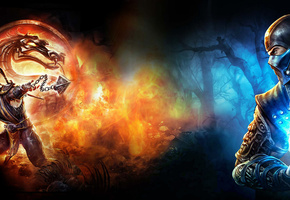 game, Mortal kombat, scorpion, sub zero