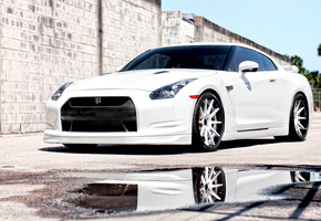 авто фото, белая, ниссан, Nissan, авто обои, cars, тачки, gtr