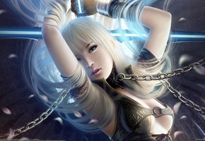 Mario wibisono, цепи, девушка, блондинка