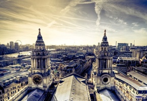 панорама, архитектура, постройки, Город, дома, здания