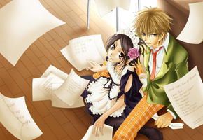 аниме, misaki ayuzawa, парень, anime, Kaichou wa maid-sama, девушка, takumi usui