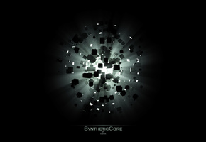 Syntheticcore, взрыв, кубишки, свет
