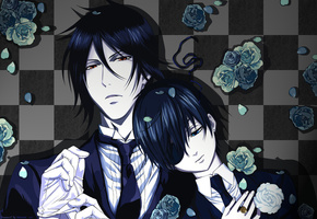 сиель, Kuroshitsuji, темный дворецкий, себастьян