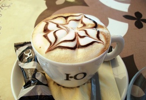 кофейные зерна, чашка, напиток, шоколад, макро, Кофе