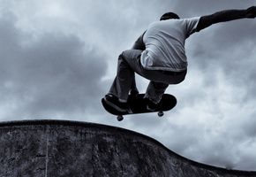 спорт, адреналин, Скейтбордист