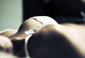 лифчик, грудь, плечи, животик, бретелька, Девушка, лицо