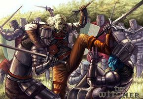 рыцари, анджей сапковский, латы, ведьмак, The witcher