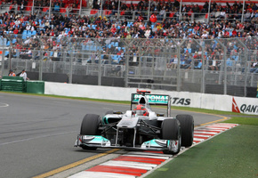 мерседес, шумахер, 2011, австралия, formula 1, Формула 1