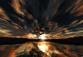 свет, тучи, Небо