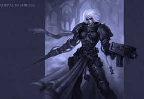 сёстры битвы, warhammer 40k, adepta sororitas, First-keeper, силовой