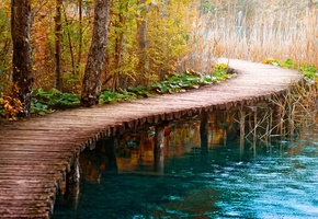 мост, Река, рисунок, дорога