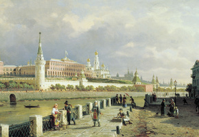 картина, Верещагин, вид московского кремля