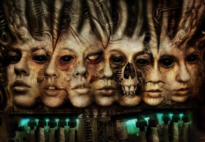 аморфно, глаза, Лица, чёрные