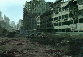 город, руины, Постапокалипсис, разруха