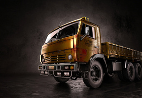 грузовик, Камаз, рендер