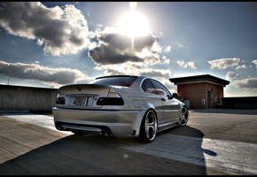 тюнинг, Bmw, парковка, крыша