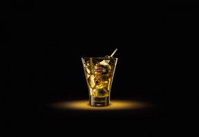 стакан, Мартини, соломинка