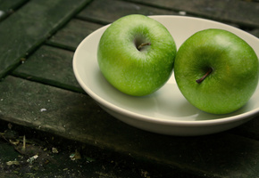 подвалы, фрукты, плоды, доски, Макро, доска, яблоки