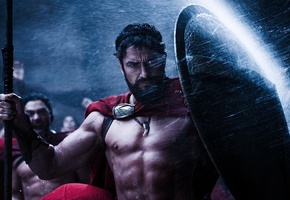 300 спартанцев, щит, обои, фильм, Джерард батлер, , wallpaper