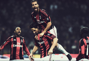 seedorf, flamini, milan, robinho, ibrahimovich, 1920x1200, 2011