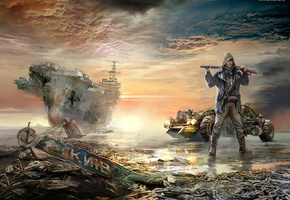 двухстволка, ружьё, кланы пустоши, Технотьма, сендер