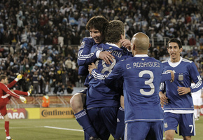 аргентина, месси, победа, Футбольные обои, argentina, messi