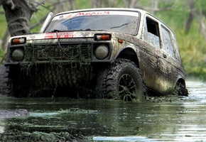 off-road, трофи, нива, болото, внедорожник, джип, Vaz, ваз - 21213