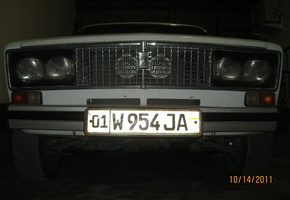 ВАЗ, 2106, ночь, белый, Ташкентский