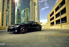 split seven, Bmw, 360, город, здания, forged, отражение, 335i