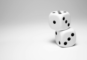 жребий, разное, Кубики, белый, игра, макро фото, чёрный