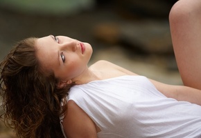 взгляд, Девушка, платье