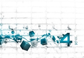 кубики, cinema, Стена, minimal