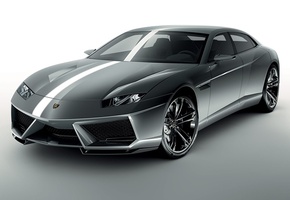 белый, концепт-кар, estoque, Lamborghini