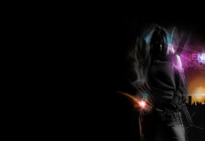 Девушка, стиль, взрыв