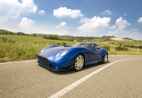 Faralli & mazzati antas v8 gt, горизонт, дорога, облака