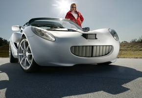 девушка, солнце, Rinspeed